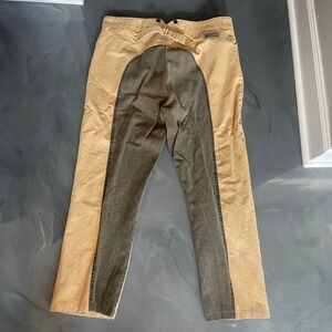 VTG Frontier Classics Mens Tan Canvas Saddle Seat Victorian Pants Cinch Back 42